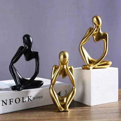 Thinker Statue Abstract Figure Sculpture