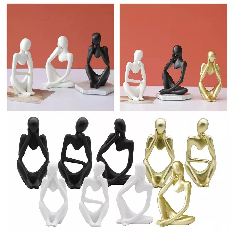 Thinker Statue Abstract Figure Sculpture