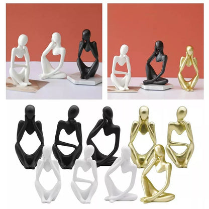 Thinker Statue Abstract Figure Sculpture