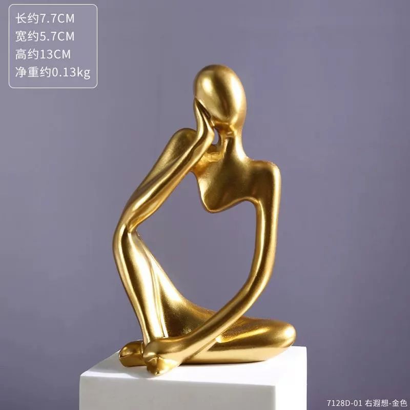 Thinker Statue Abstract Figure Sculpture