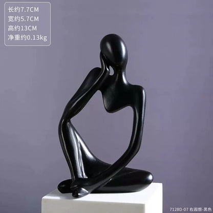 Thinker Statue Abstract Figure Sculpture