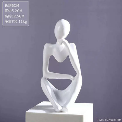 Thinker Statue Abstract Figure Sculpture