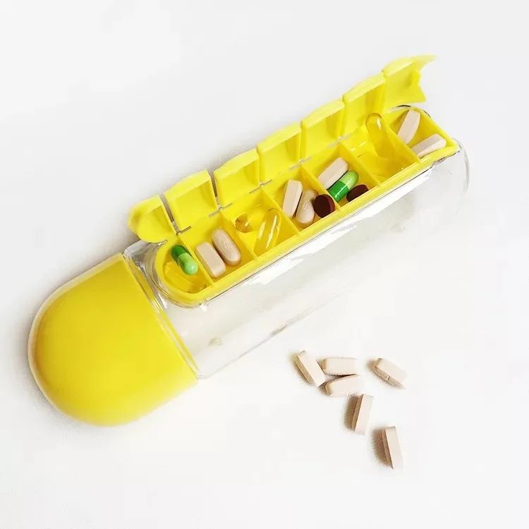 600Ml Water Bottle with medicine slot