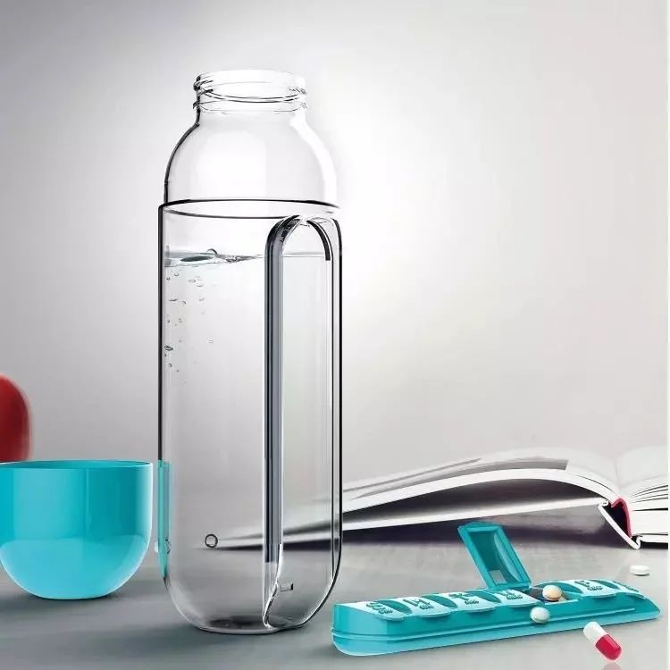 600Ml Water Bottle with medicine slot