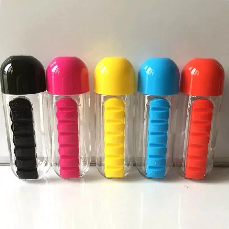 600Ml Water Bottle with medicine slot