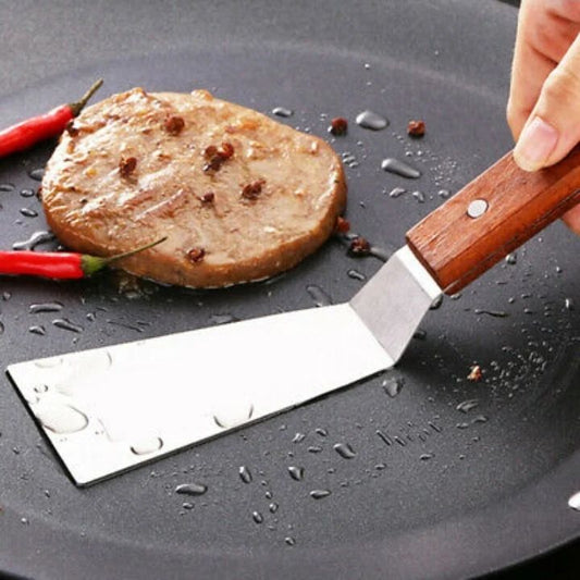 Wooden Handle Rectangle Cake Scoop