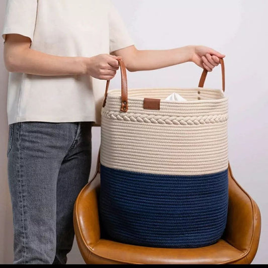 New Large Cotton Rope Baskets