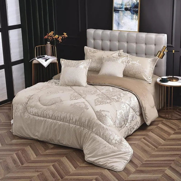6*6 Silk Duvet with 1 Sheet and 2 Casss