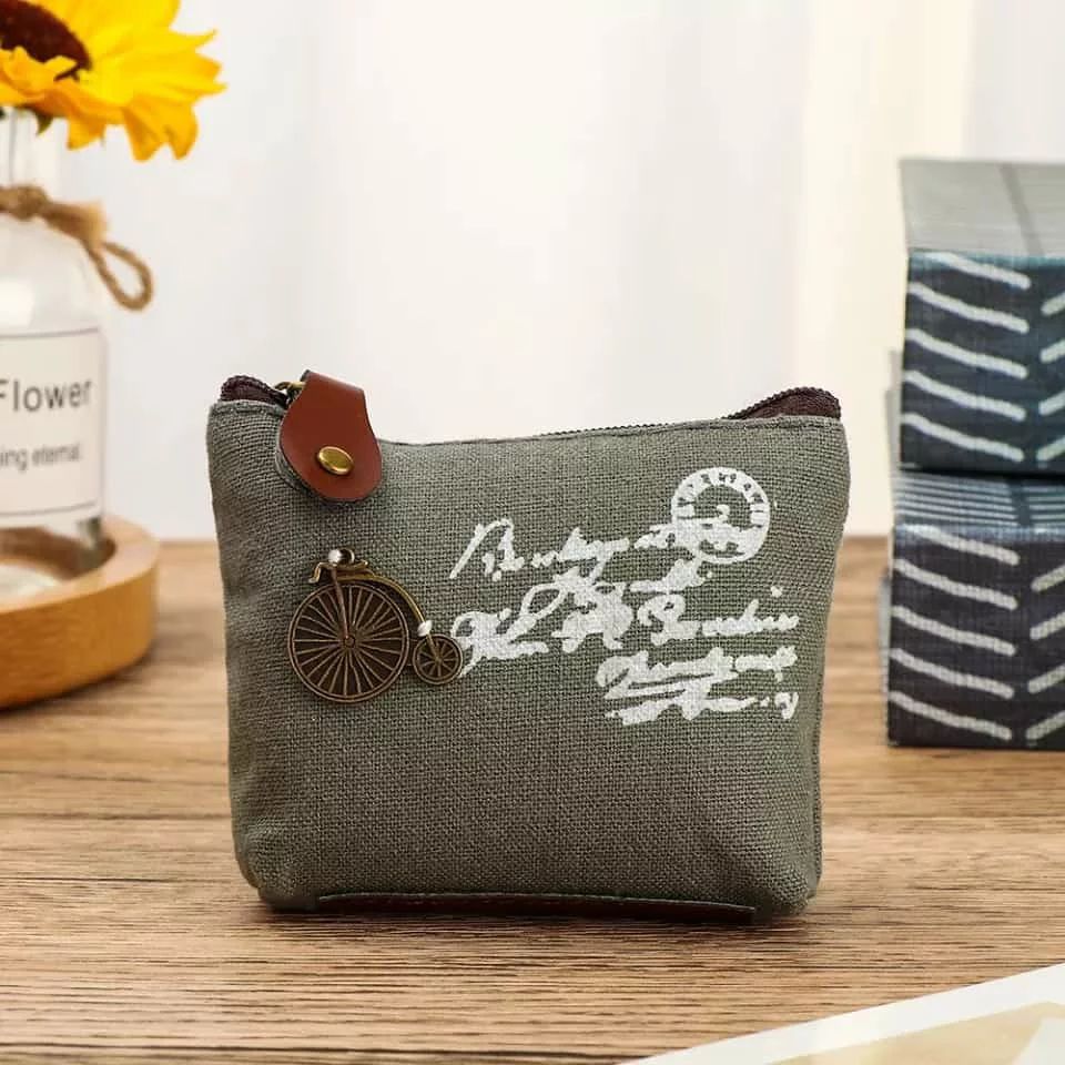 Retro Canvas Coin Purse