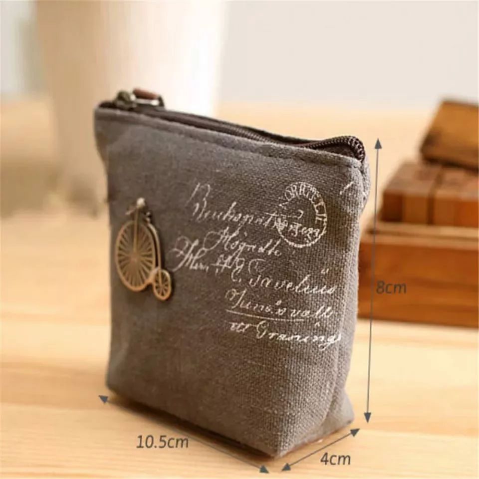 Retro Canvas Coin Purse