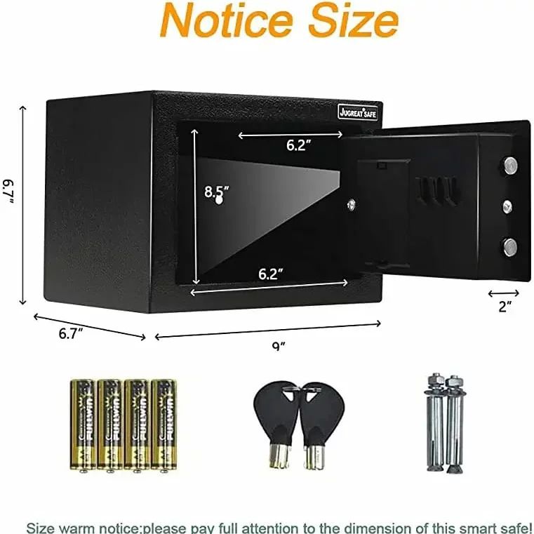 Mountable Steel Electronic Digital Mini - Safe Box