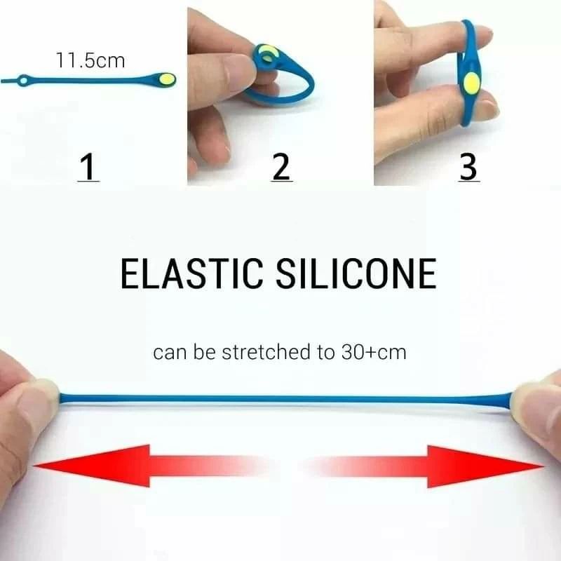 12Pcs Silicone Shoelaces