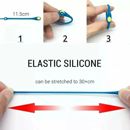 12Pcs Silicone Shoelaces