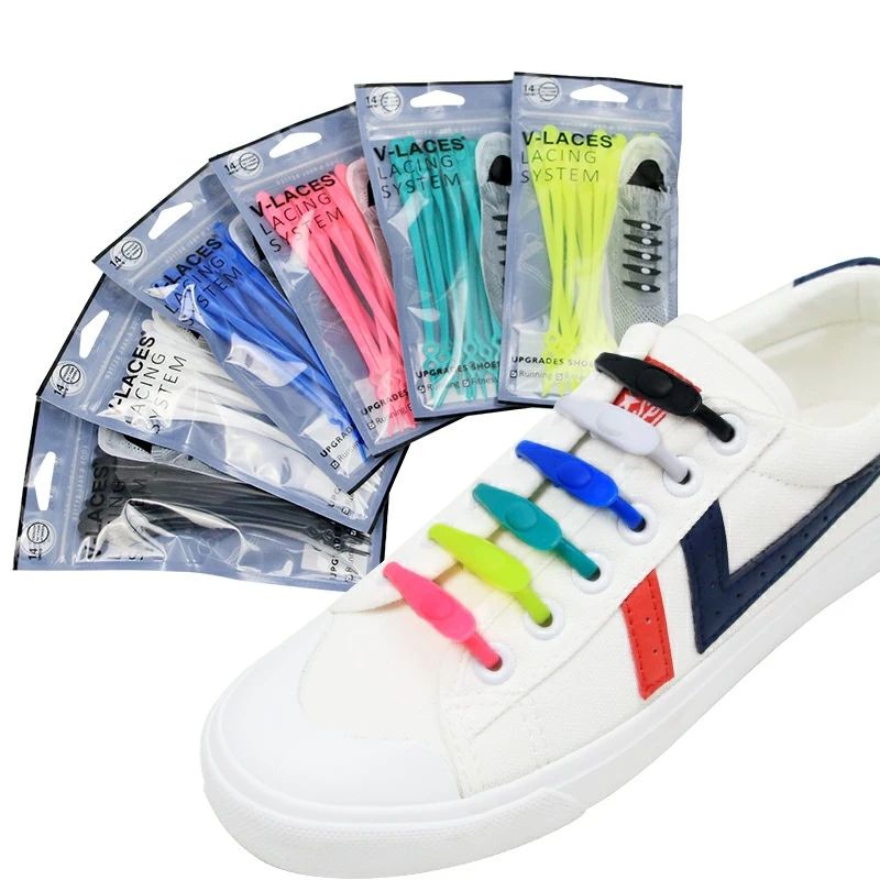12Pcs Silicone Shoelaces
