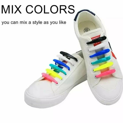 12Pcs Silicone Shoelaces