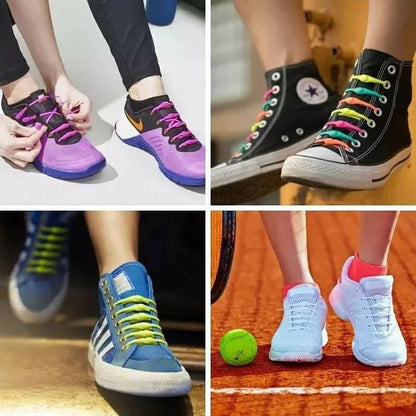 12Pcs Silicone Shoelaces