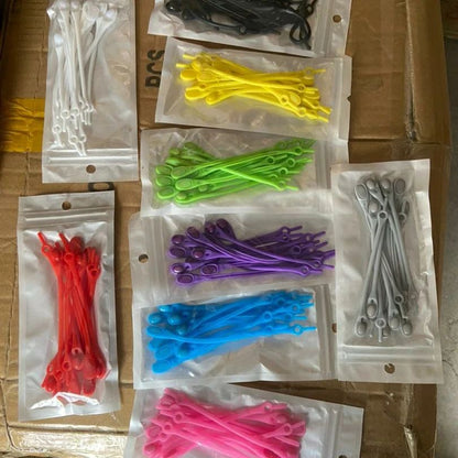 12Pcs Silicone Shoelaces