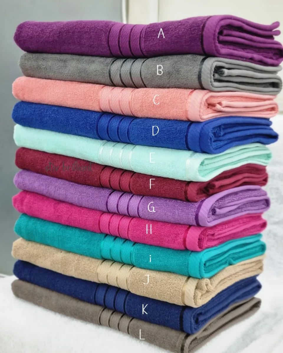 Large Cotton Coloured Towels