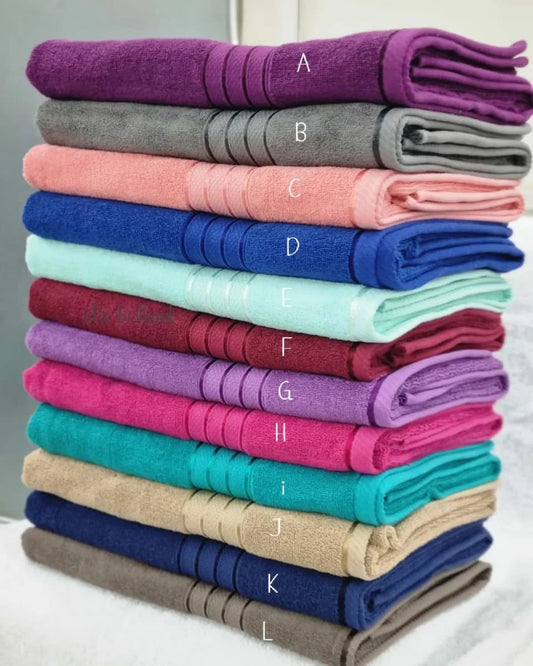 Large Cotton Coloured Towels