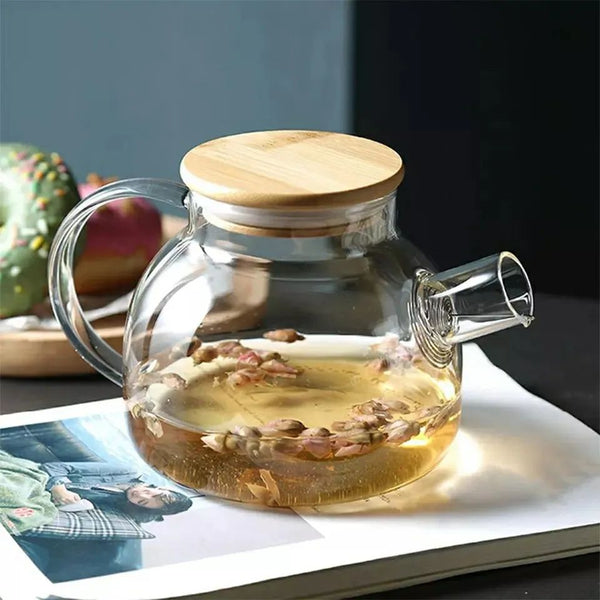 Heat Resistant Borosilicate Tea Pot