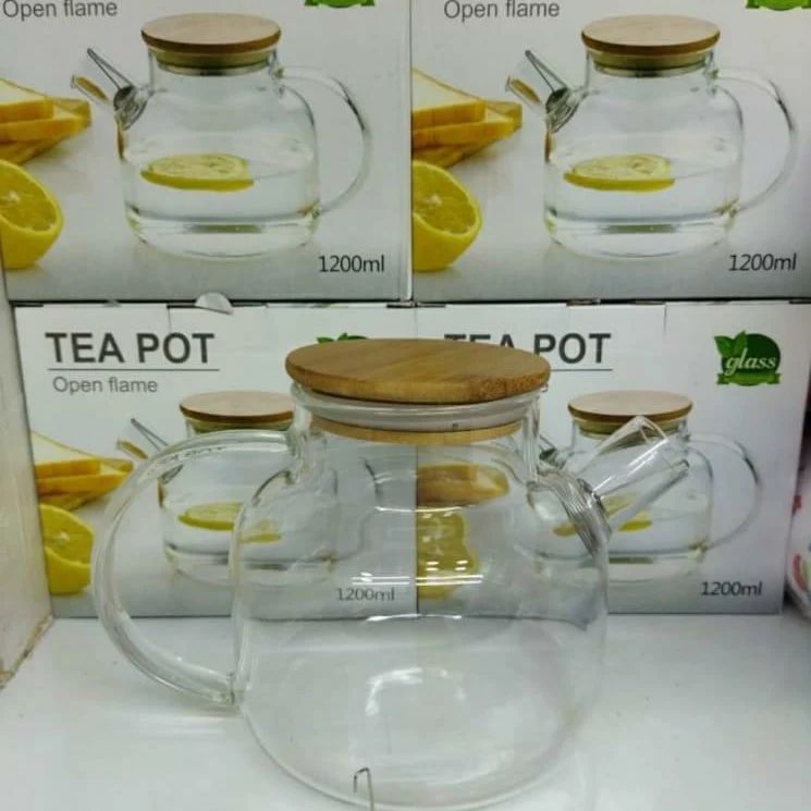 Heat Resistant Borosilicate Tea Pot