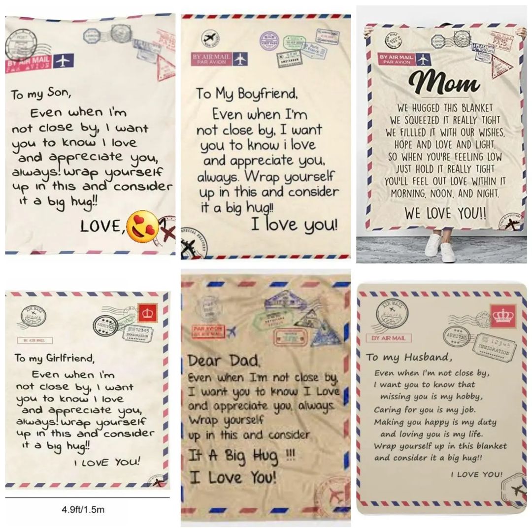 Expression Message Throw Blankets