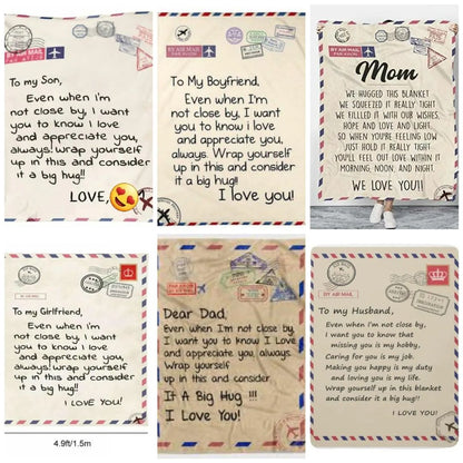 Expression Message Throw Blankets
