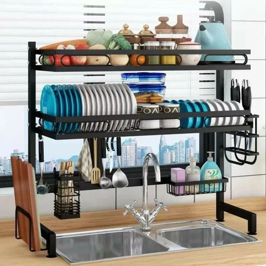 Over the sink dish rack