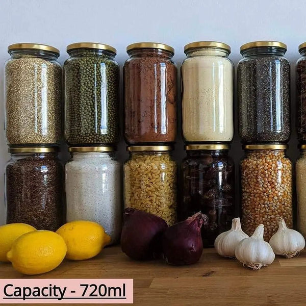 5Pc Glass Jars