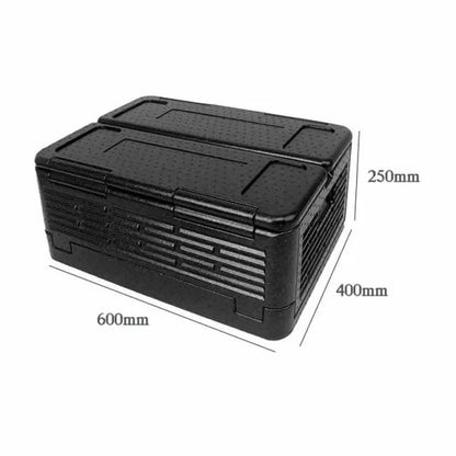 Foldable insulated car cooler box