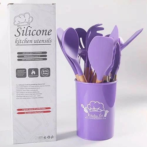 12Pc Nonstick Silicon Kitchen Utensil Set
