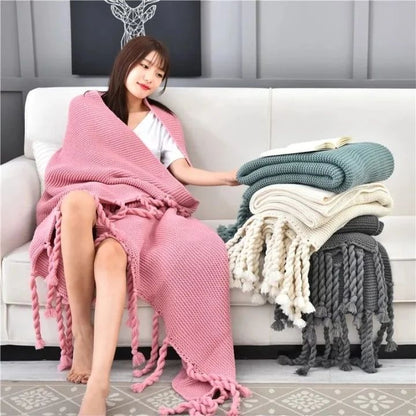 Super Soft/Warm Knitted Throw Blankets