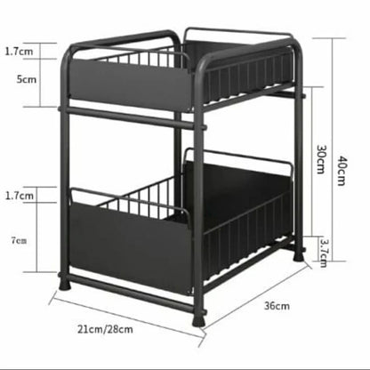 2 Layer Rust Free Metallic Organizer