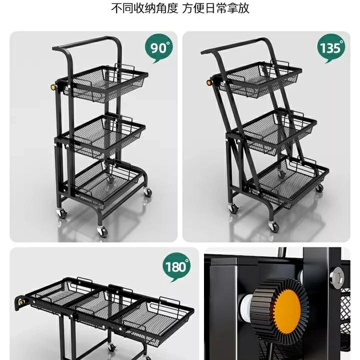 Foldable Metallic Kitchen Rack