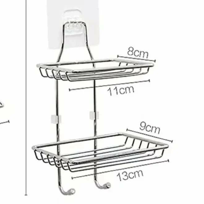 Stainless Steel Double Soap Holder