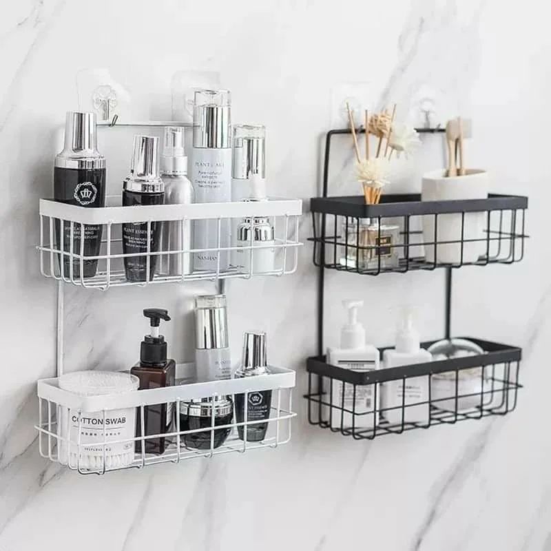 Multifunctional Wall Mounted Iron Storage Rack