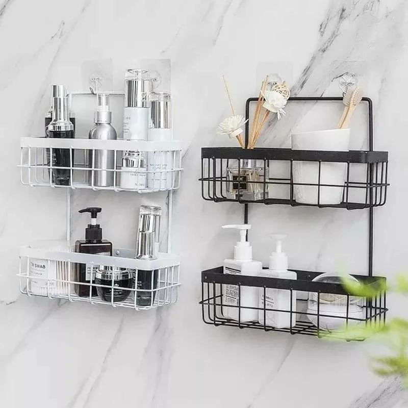 Multifunctional Wall Mounted Iron Storage Rack