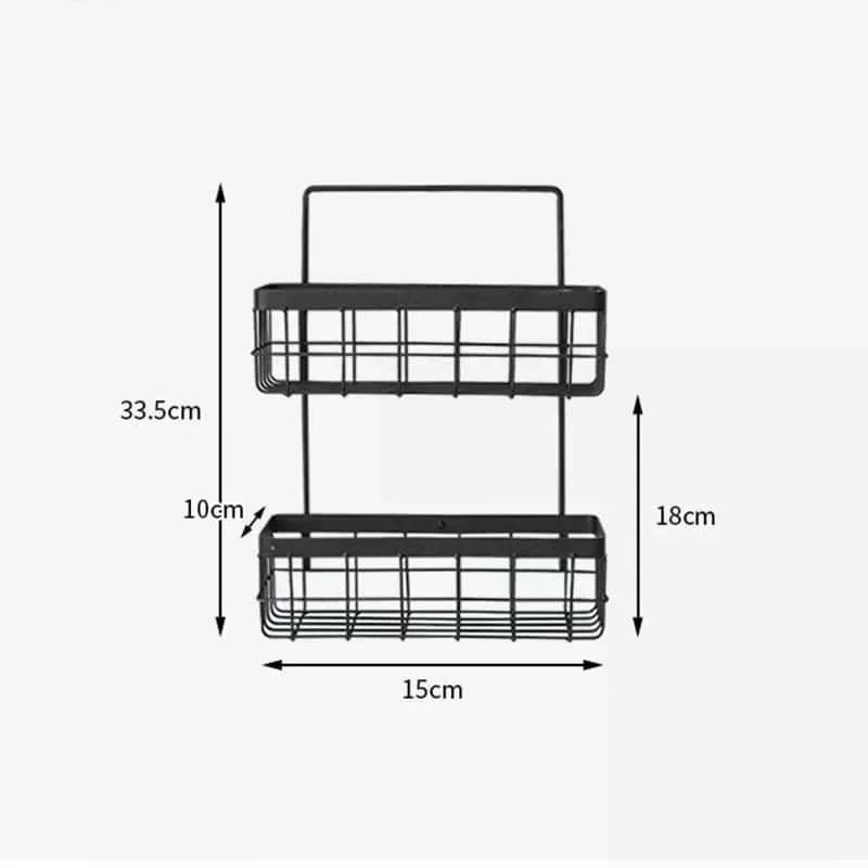 Multifunctional Wall Mounted Iron Storage Rack