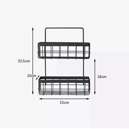 Multifunctional Wall Mounted Iron Storage Rack