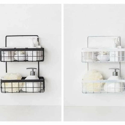 Multifunctional Wall Mounted Iron Storage Rack
