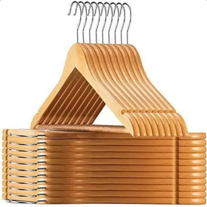10pc wooden hangers