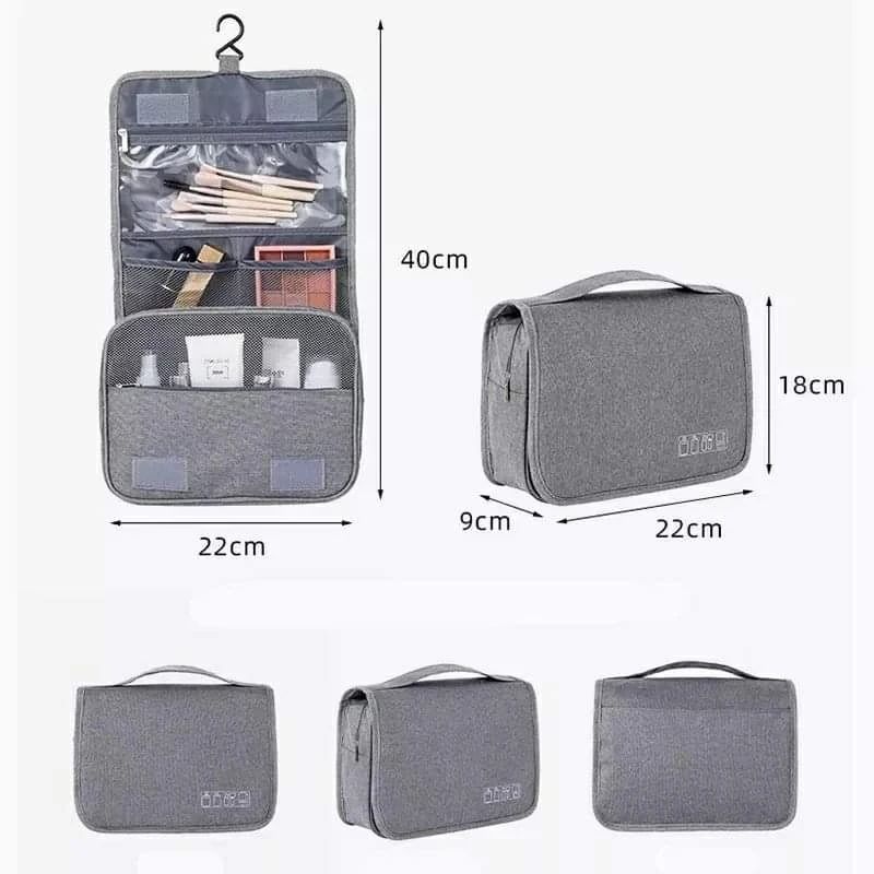Portable Cosmetic Makeup Toiletry Bags with Hooks