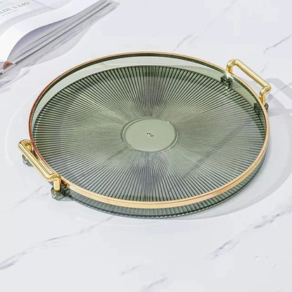 Acrylic Modern Gold Handle Trays