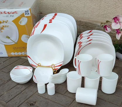32Pcs Quadra Dinner Set