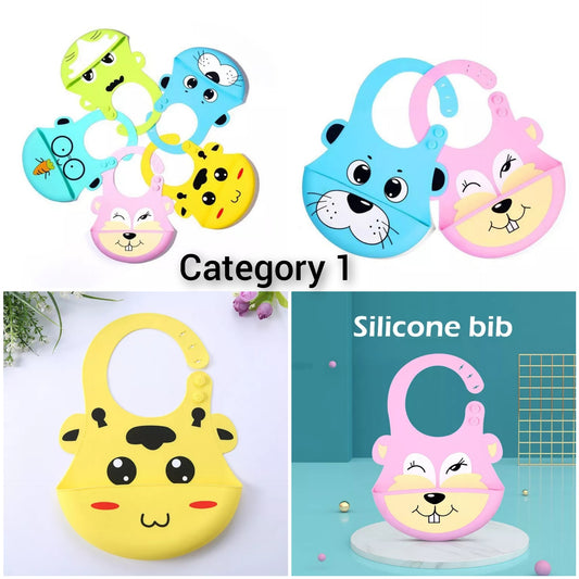 Silicone Baby Bibs 3Pcs