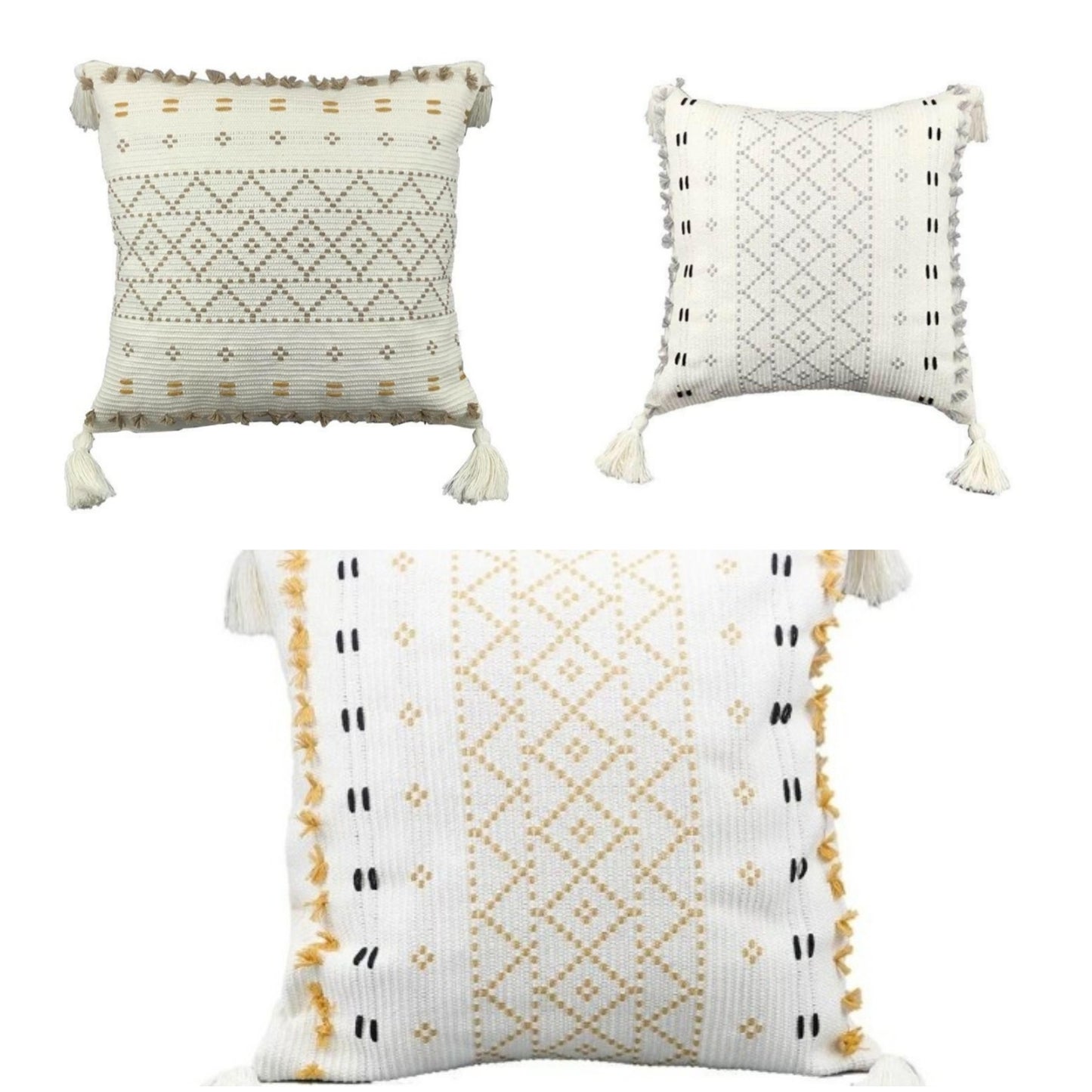 Bohemian Cotton Woven Pillow Cases